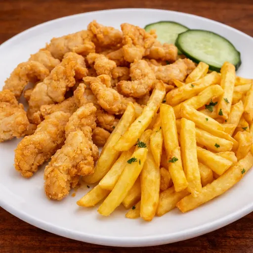 Pechurina con Papas Fritas