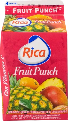 Jugos Rica Fruit Punch 16 oz ESTE