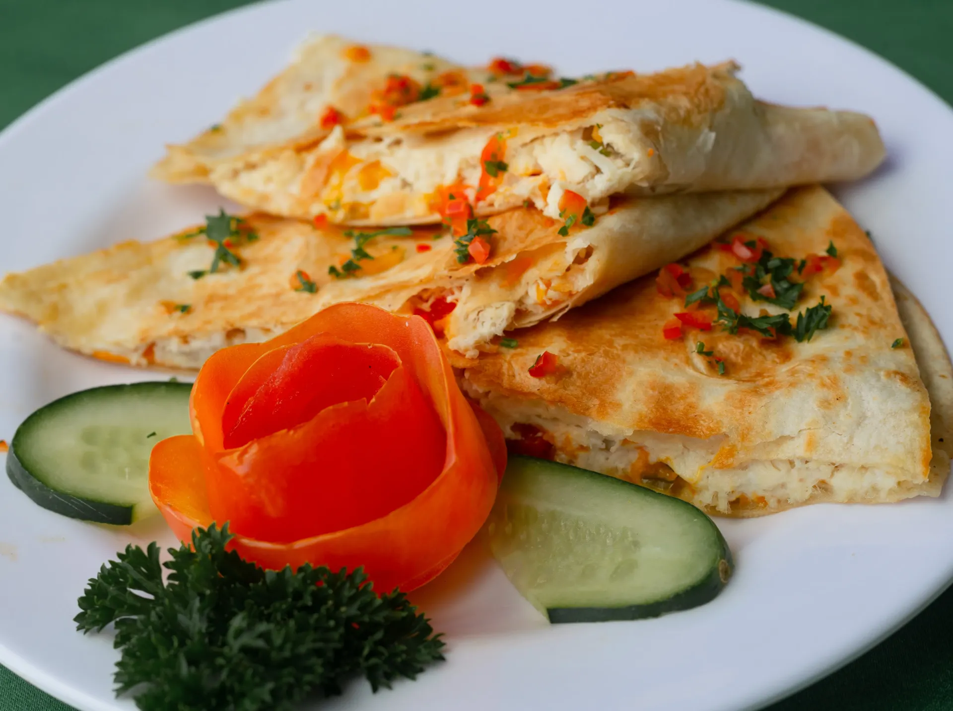 Quesadilla con papas fritas